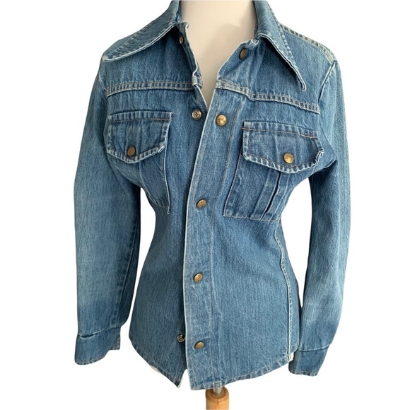 Rare Vintage 70’s H.A.S.H Hash Jeans- Jean Jacket Small/Medium - Picture 2 of 10